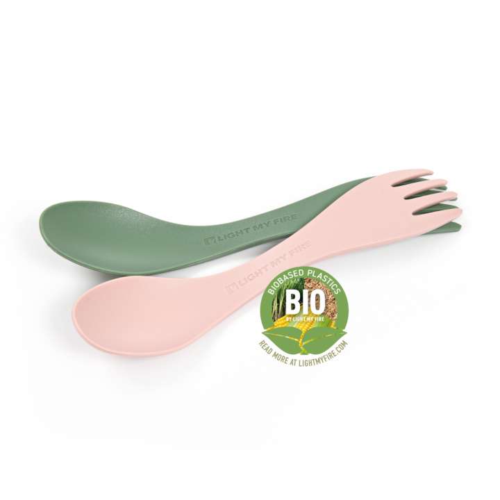 Priser på Light My Fire Spork little BIO 2-pack SandyGreen/DustyPink