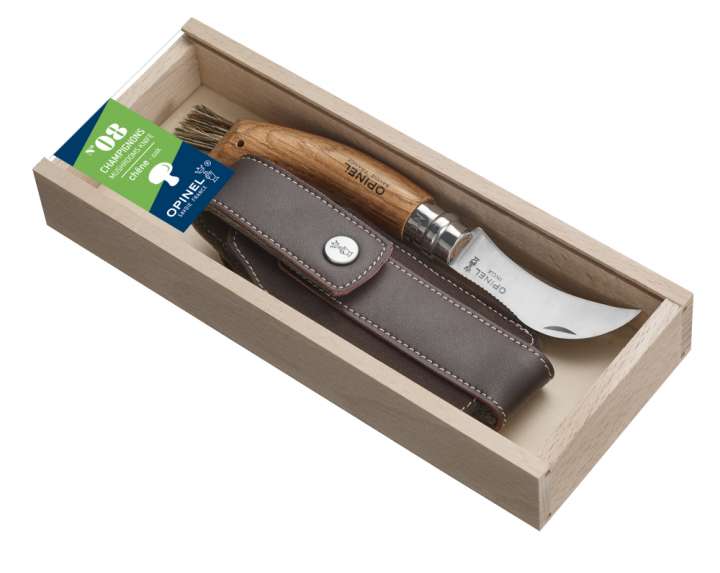 Priser på Opinel N&#176;08 Svampekniv oliven Gift Box