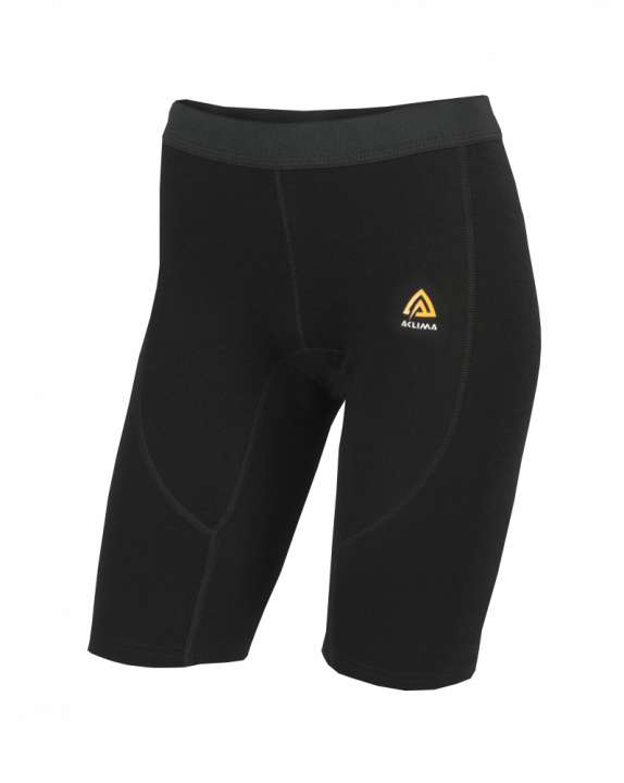 Priser på Aclima WarmWool Long Shorts Woman - Jet Black - XXXLarge