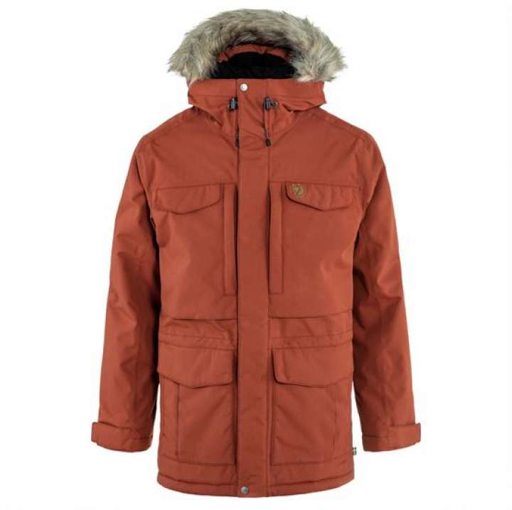 Priser på Fjällräven Nuuk Parka Mens, Autumn Leaf