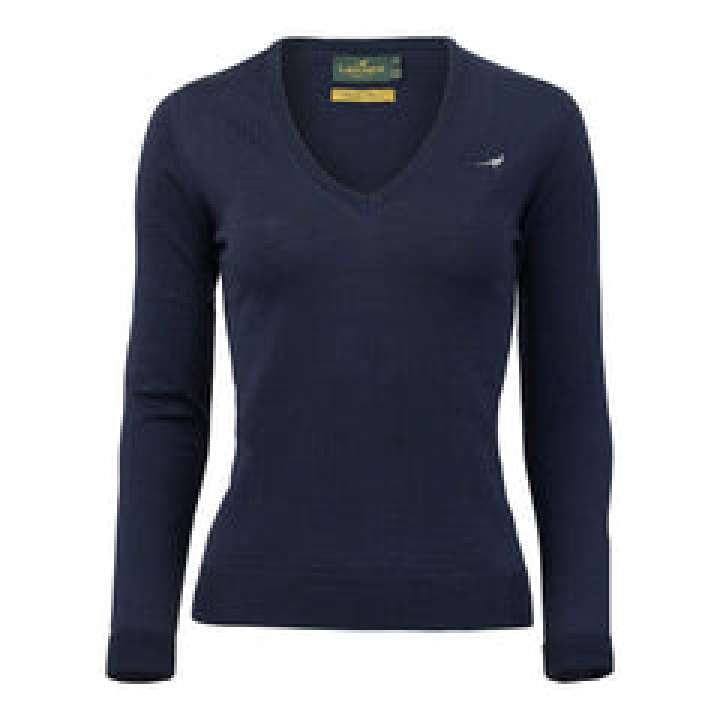 Priser på Camilla V-neck Merino Sweater - Supernavy