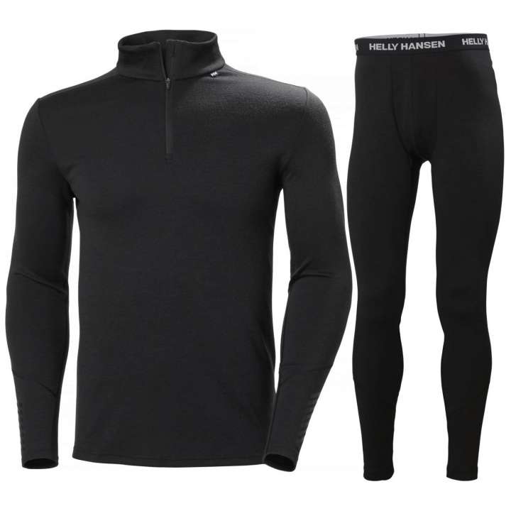 Priser på Helly Hansen Lifa Merino Midweight H/Z, sæt, herre, sort