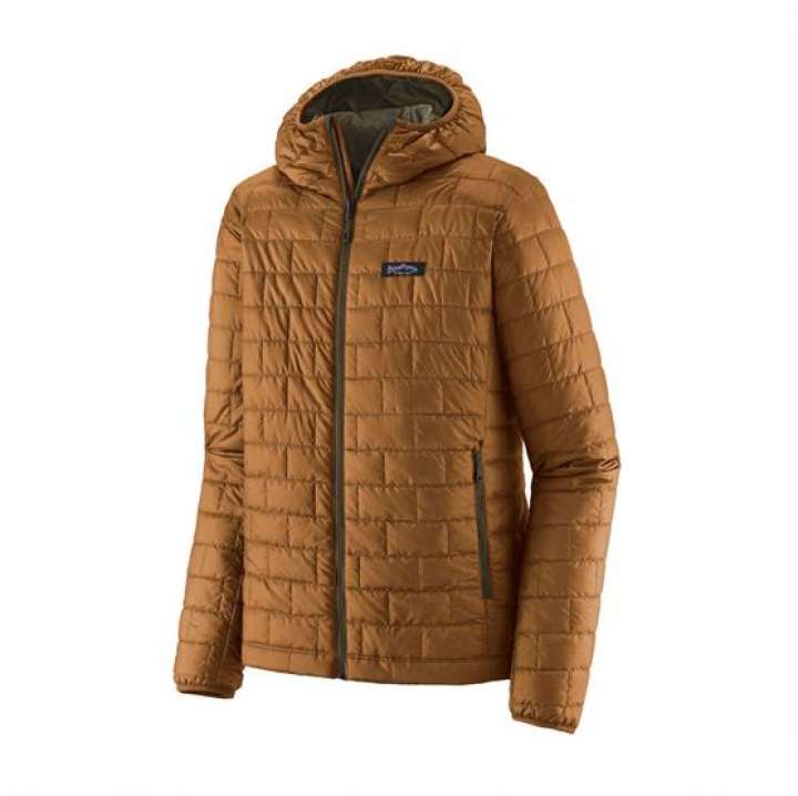 Priser på Patagonia Mens Nano Puff Fitz Roy Trout Hoody, Shelter Brown