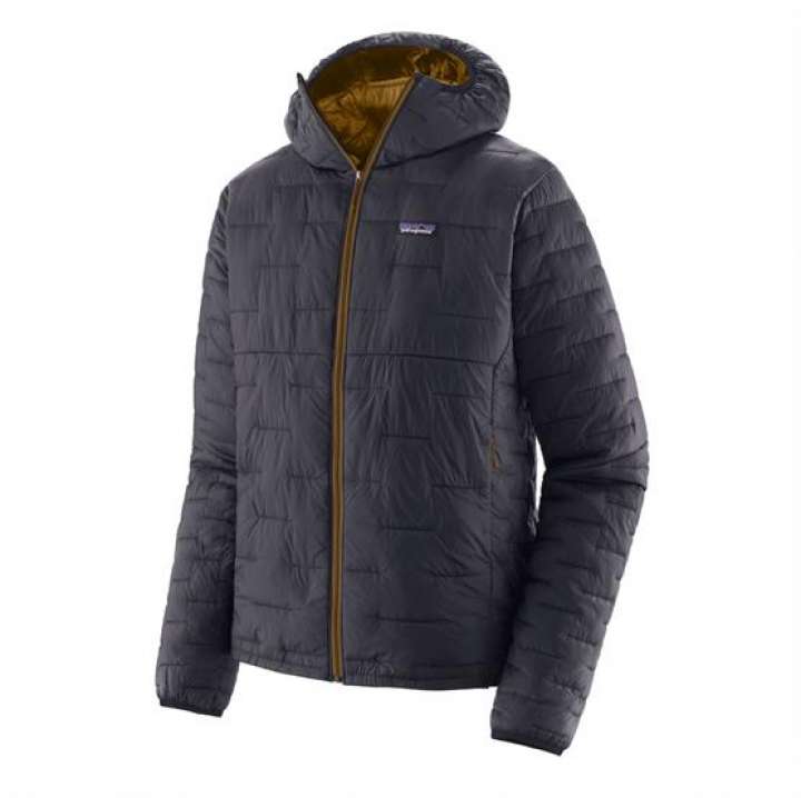 Priser på Patagonia Mens Micro Puff Hoody, Smolder Blue / Raptor Brown