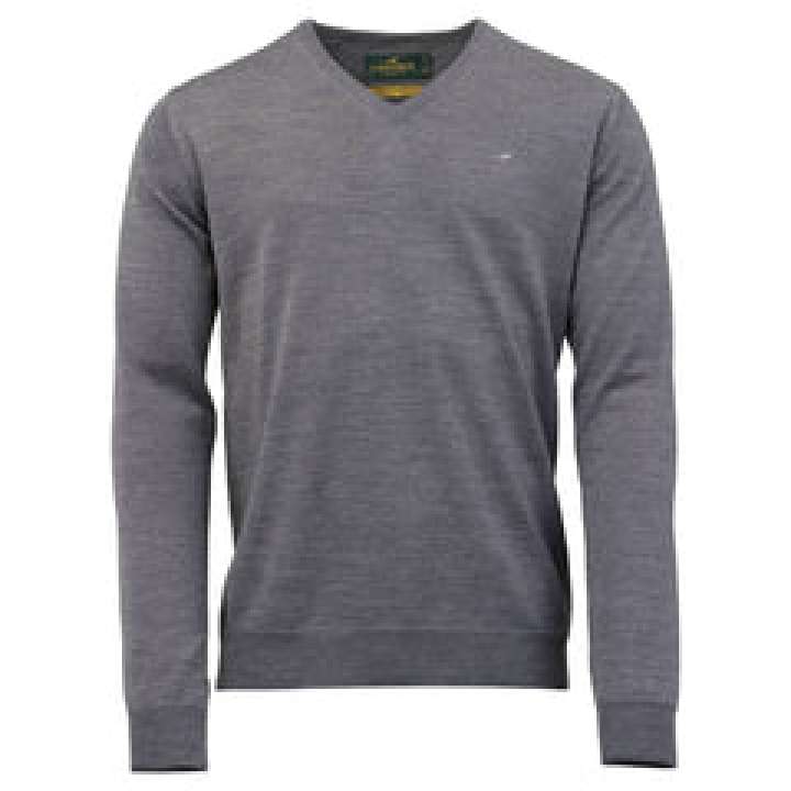 Priser på Sussex V-neck Merino Sweater - Overcast