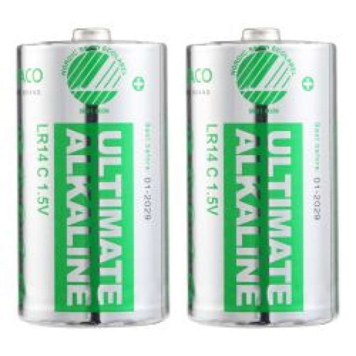 Priser på Deltaco Ultimate Alkaline Batteries, Lr14/c Size, 2-pack - Batteri