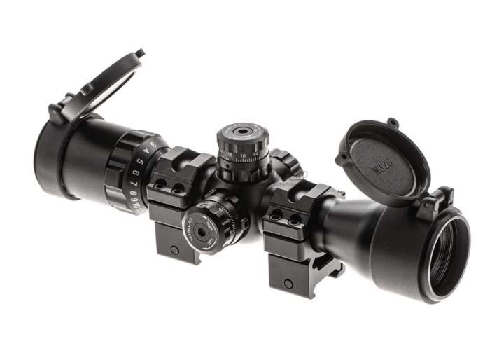 Priser på Leapers BugBuster 3-12X32 Scope Side AO Mil-Dot With QD Rings