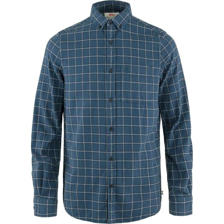 Priser på Fjällräven Mens Övik Flannel Shirt (Blå (INDIGO BLUE-FLINT GREY/534-055) Medium)