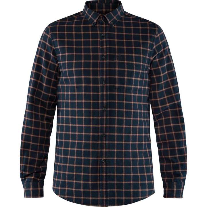 Priser på Fjällräven Mens Övik Flannel Shirt (Blå (DARK NAVY/555) XXX-large)