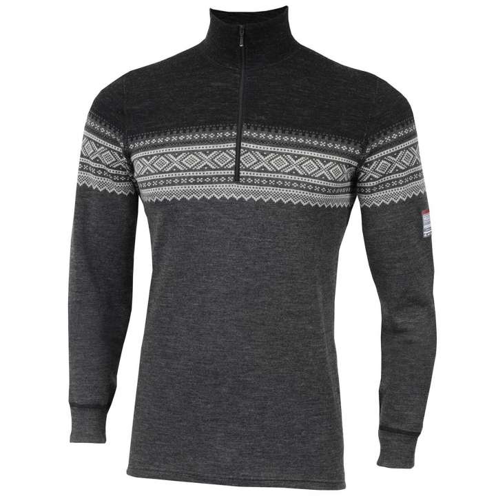 Priser på Aclima Mens DesignWool Marius Mockneck (Grå (NOREFJELL) X-large)