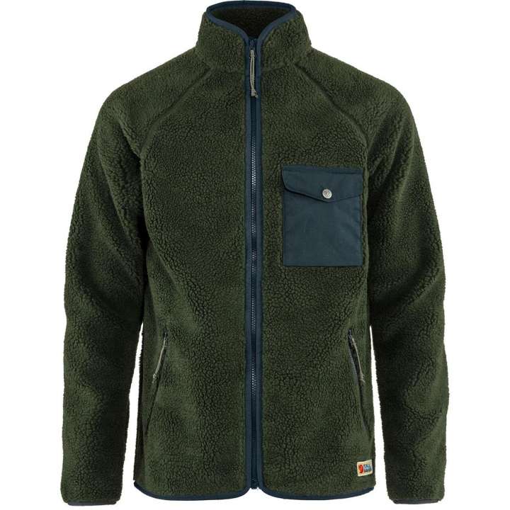 Priser på Fjällräven Mens Vardag Pile Fleece (Grå (DARK GREY-MAROON/030-352) Medium)