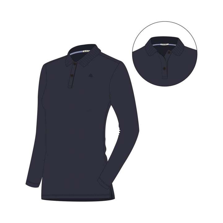 Priser på Aclima Womens LeisureWool Pique Longsleeve (Blå (NAVY BLAZER) X-large)