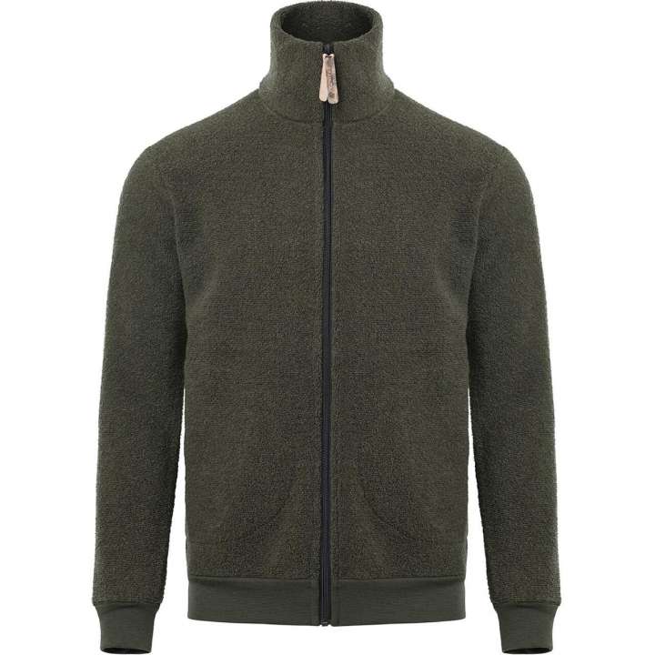 Priser på Aclima Mens Reborn Terry Jacket (Grøn (OLIVE MELANGE) X-small)