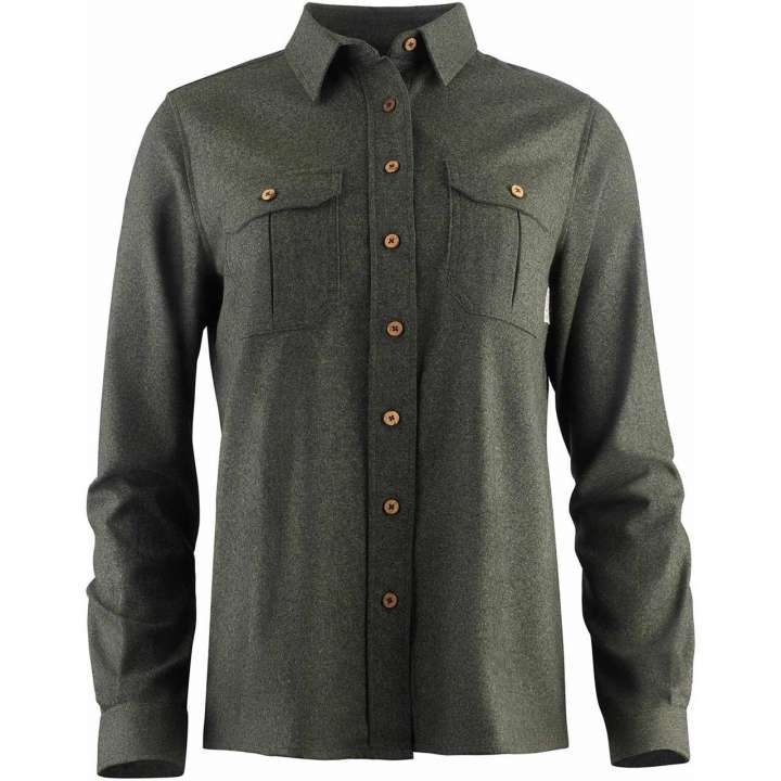 Priser på Aclima Womens LeisureWool Reborn Shirt (Grøn (GREEN GRANITE) X-small)