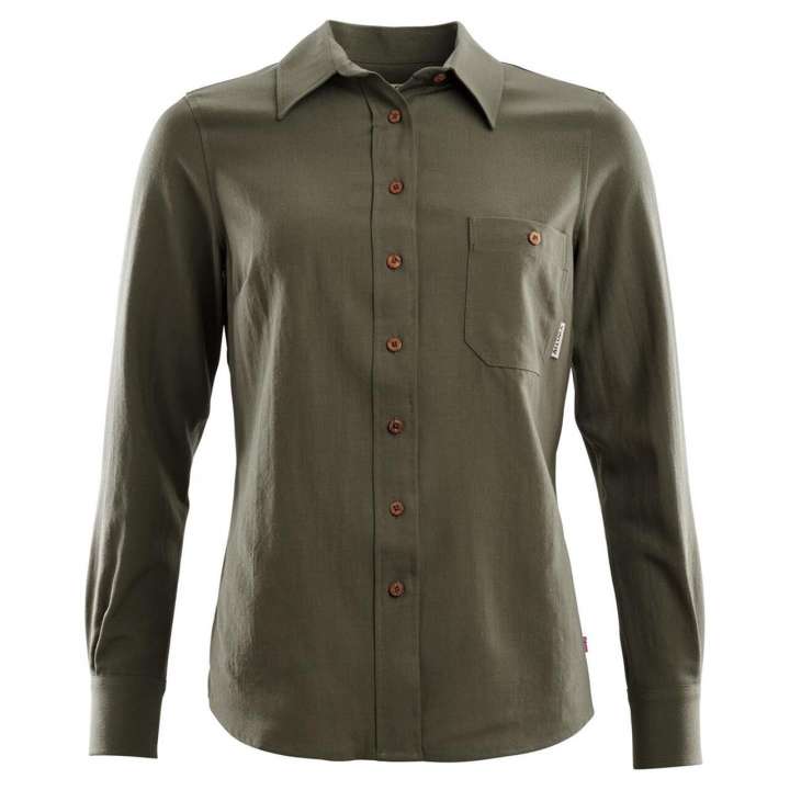 Priser på Aclima Womens LeisureWool Woven Shirt (Grøn (RANGER GREEN) X-large)