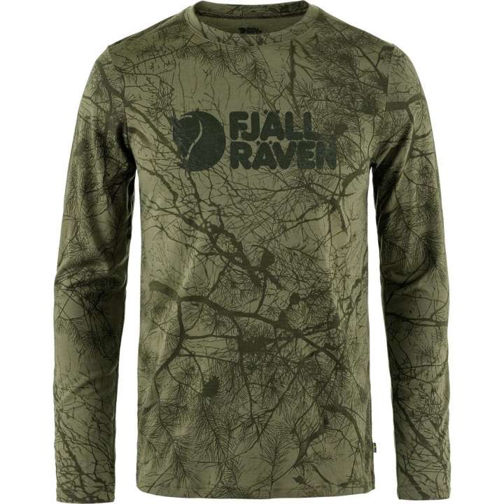 Priser på Fjällräven Mens Värmland Wool L/S (Grøn (GREEN CAMO/626) Large)