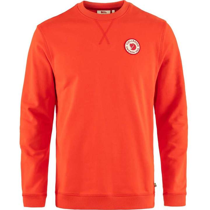 Priser på Fjällräven Mens 1960 Logo Badge Sweater (Orange (FLAME ORANGE/214) X-small)