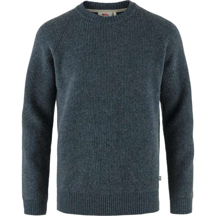 Priser på Fjällräven Mens Övik Rib Sweater (Blå (NAVY/560) Small)