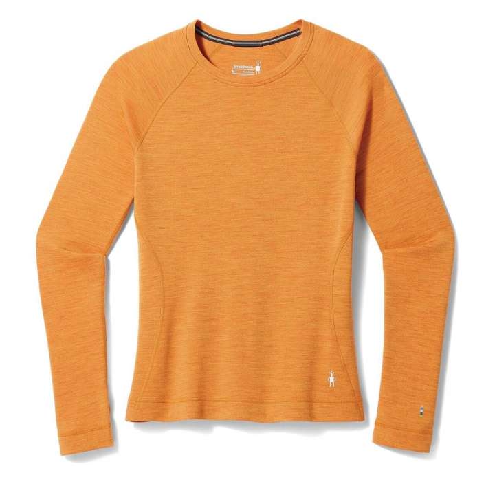 Priser på Smartwool Womens Cl Thermal Merino Base Layer Crew (Orange (MARMALADE HEATHER) Small)