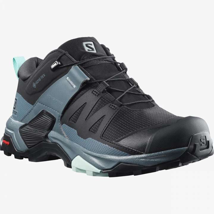 Priser på Salomon Womens X Ultra 4 GTX (Sort (BLACK/STORMY WEATHER/OPAL BLUE) 42)