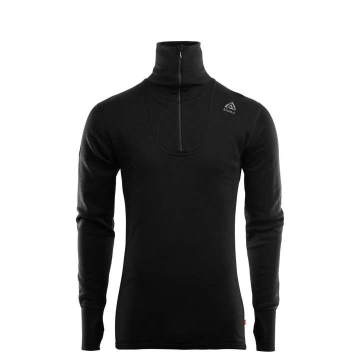 Priser på Aclima Mens Doublewool Polo (Sort (JET BLACK/MARENGO) Large)