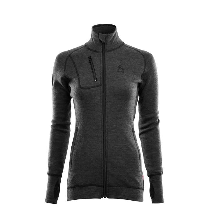 Priser på Aclima Womens Doublewool Jacket (Grå (MARENGO/JET BLACK) X-large)