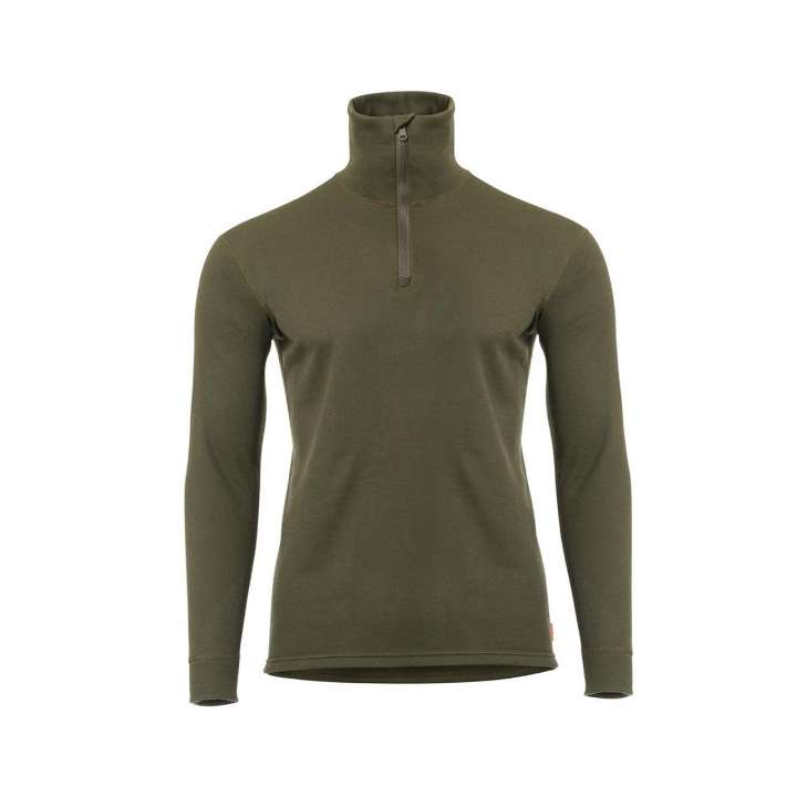 Priser på Aclima Mens WoolTerry Polo (Grøn (OLIVE NIGHT) Small)