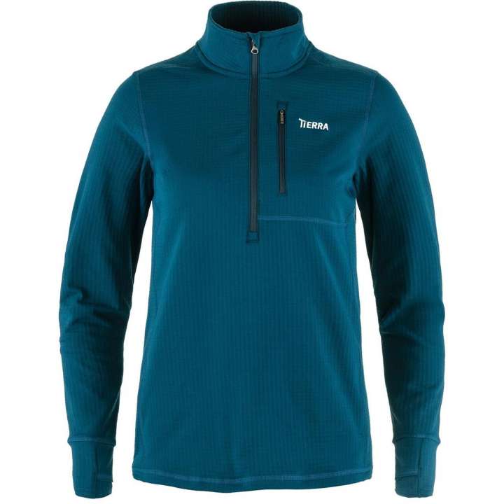 Priser på Tierra Womens Nallo Half Zip (Blå (DEEP SEA) Large)