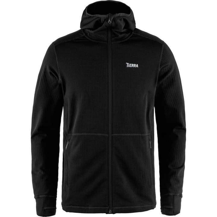 Priser på Tierra Mens Nallo Hood Full Zip (Sort (BLACK) Small)