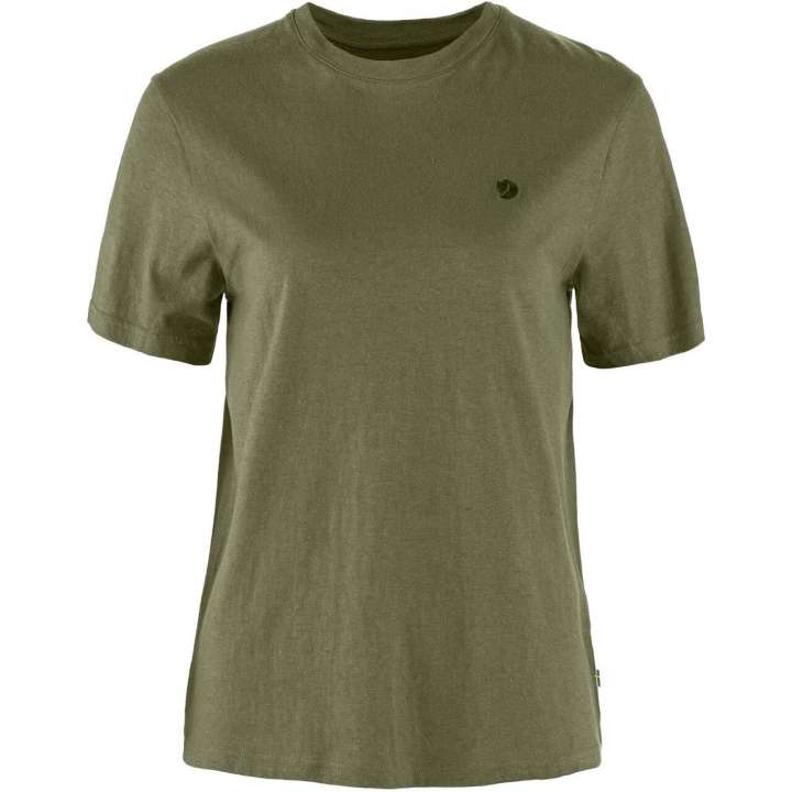 Priser på Fjällräven Womens Hemp Blend T-shirt (Grøn (GREEN/620) Small)