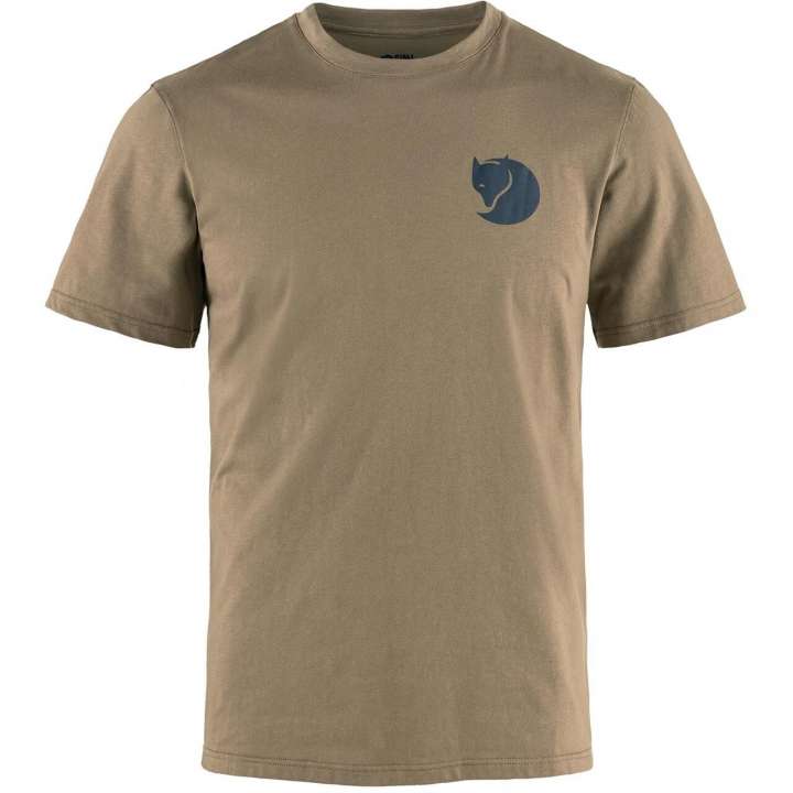 Priser på Fjällräven Mens Walk With Nature T-shirt (Brun (SUEDE BROWN/244) Medium)