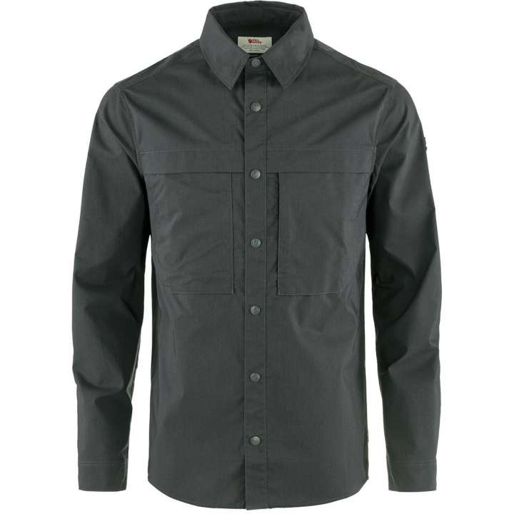 Priser på Fjällräven Mens Abisko Trail Shirt L/S (Grå (DARK GREY/030) Large)