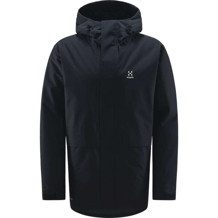 Priser på Haglöfs Mens Salix Proof Mimic Parka (Sort (TRUE BLACK) Small)