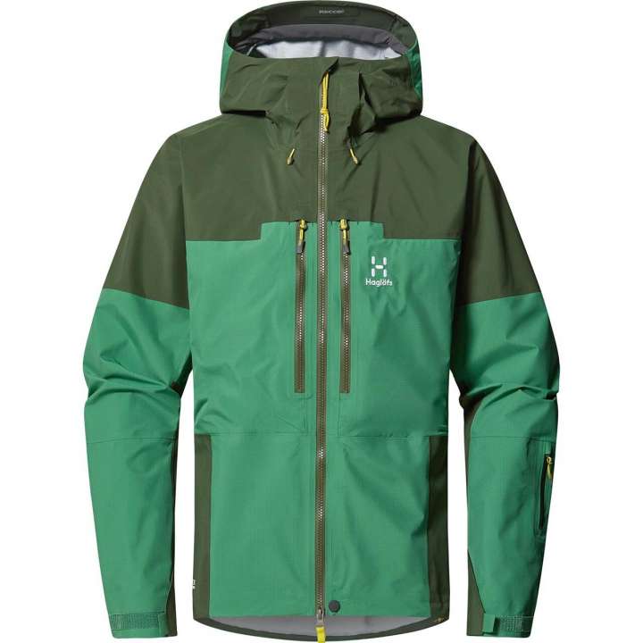 Priser på Haglöfs Mens Spitz GTX Pro Jacket (Grøn (SEAWEED GREEN/DK JELLY GREEN) Large)