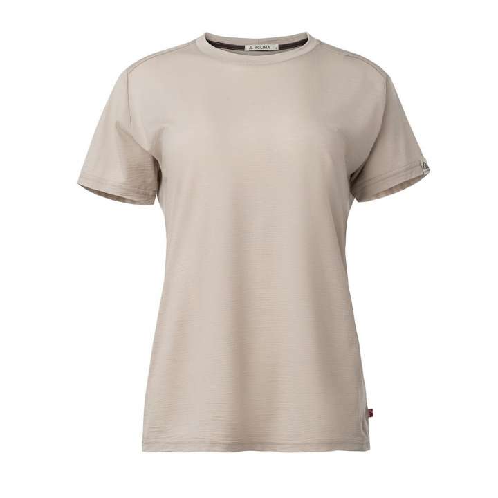 Priser på Aclima Womens LightWool 180 Classic Tee (Beige (SIMPLY TAUPE) X-small)