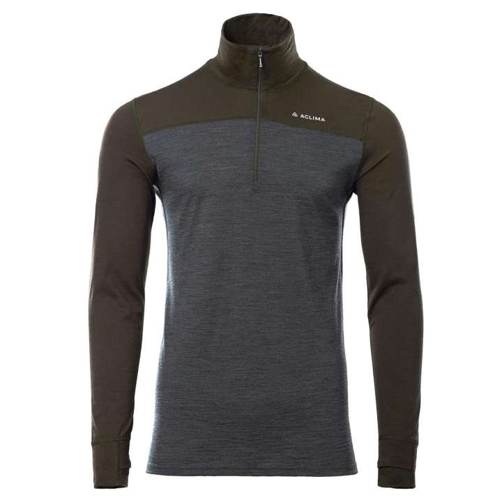 Priser på Aclima Mens LightWool 180 Polo W/zip (Grå (TARMAC/MARENGO) Small)