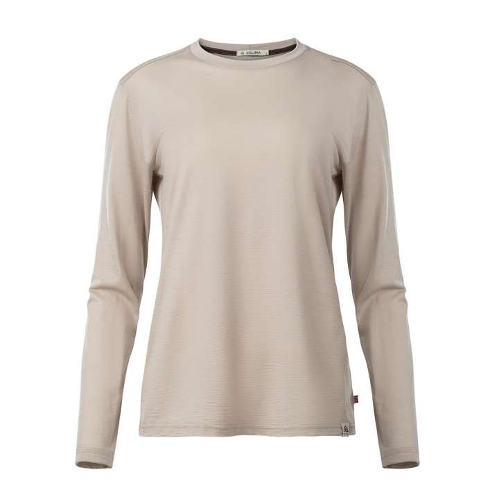 Priser på Aclima Womens LightWool 180 Crewneck (Beige (SIMPLY TAUPE) X-small)