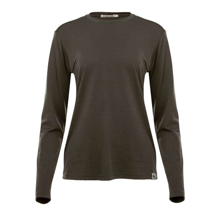 Priser på Aclima Womens LightWool 180 Crewneck (Grå (TARMAC) X-small)