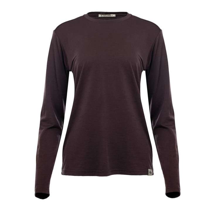 Priser på Aclima Womens LightWool 180 Crewneck (Lilla (CHOCOLATE PLUM) X-small)