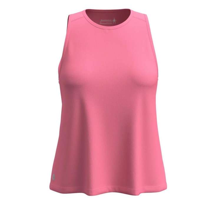 Priser på Smartwool Womens Active Ultralite High Neck Tank (Lyserød (GUAVA PINK) Small)