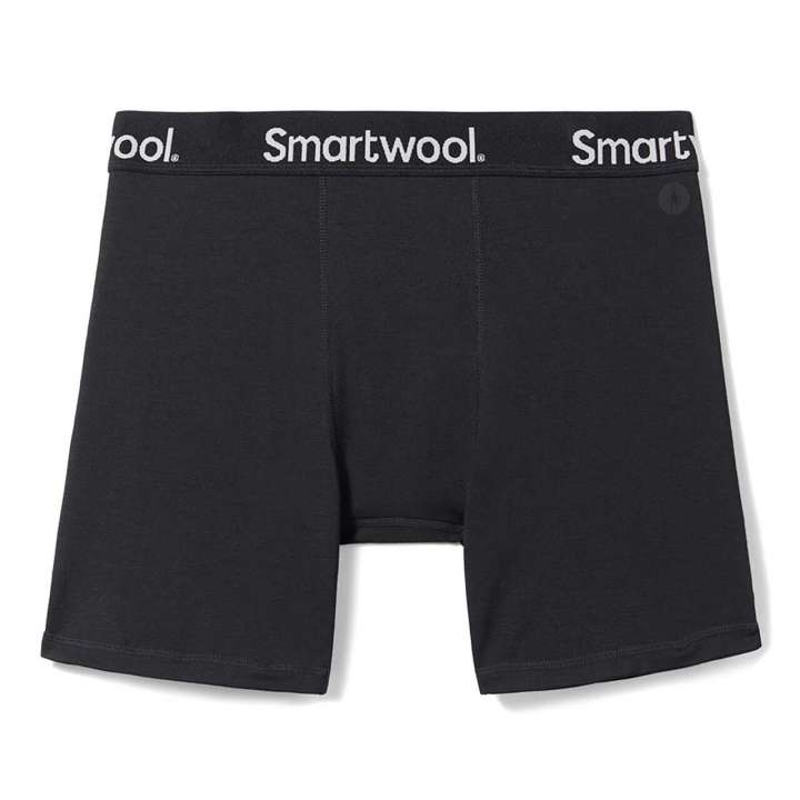 Priser på Smartwool Mens Boxer Brief Boxed (Sort (BLACK) Small)