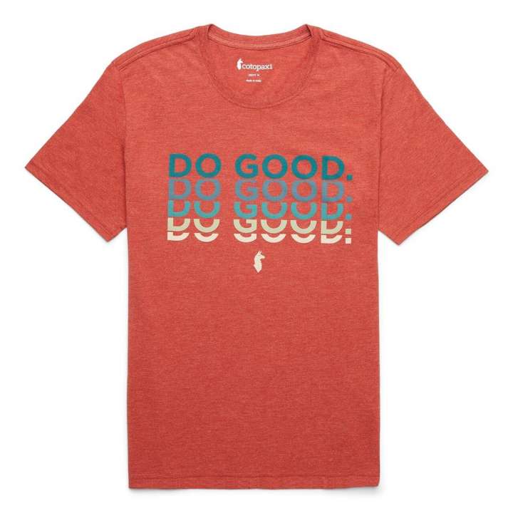 Priser på Cotopaxi Mens Do Good Repeat Organic T-shirt (Rød (MAGMA) Small)