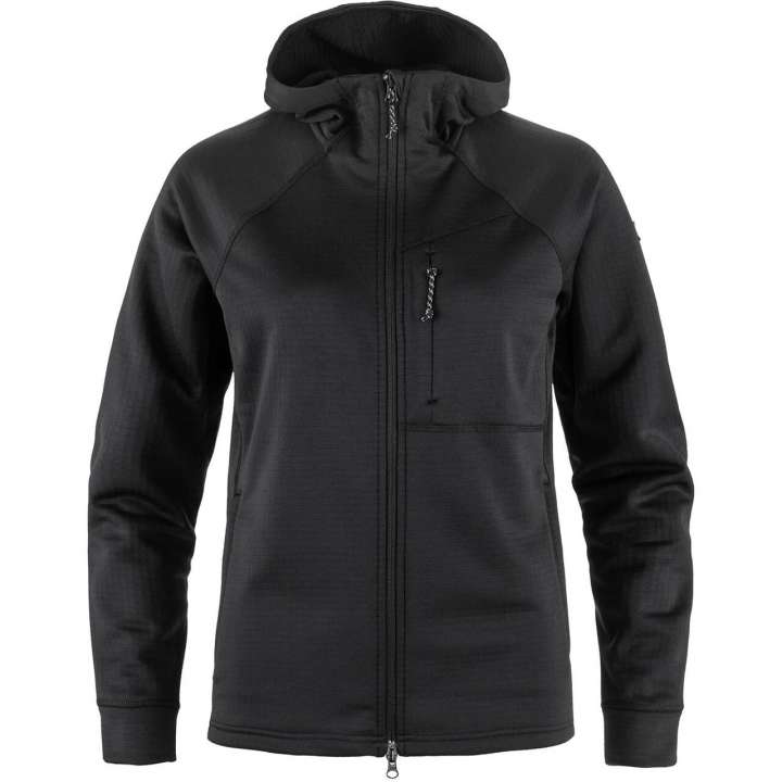 Priser på Fjällräven Womens Abisko Grid Fleece Hoodie (Sort (BLACK/550) X-small)