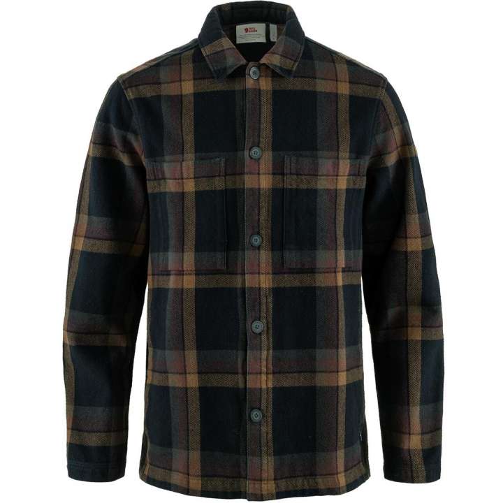 Priser på Fjällräven Mens Singi Flannel Overshirt (Blå (DARK NAVY-WOOD BROWN/555-265) Small)