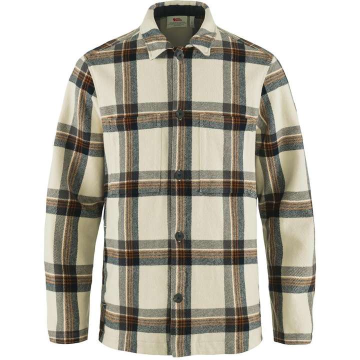 Priser på Fjällräven Mens Singi Flannel Overshirt (Hvid (CHALK WHITE-DARK NAVY/113-555) Medium)