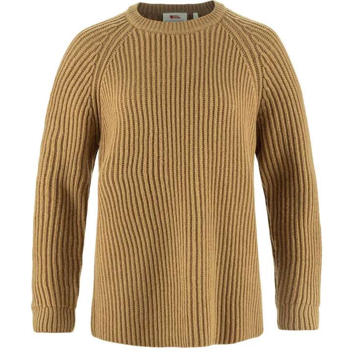 Priser på Fjällräven Womens Övik Rib Sweater (Brun (BUCKWHEAT BROWN/232) Large)