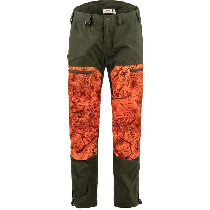 Priser på Fjällräven Mens Drev Hybrid Trousers (Grøn (DEEP FOREST-ORNGE CAMO/662-261) 48)