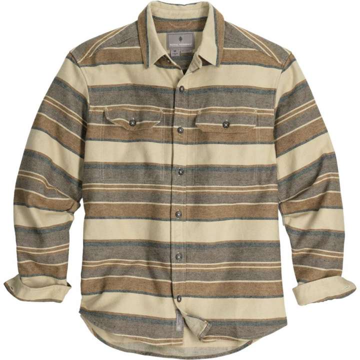 Priser på Royal Robbins Mens Clouds Rest Hemp L/S (Brun (BISTRE PACIFIC CREST STRIPE) Small)