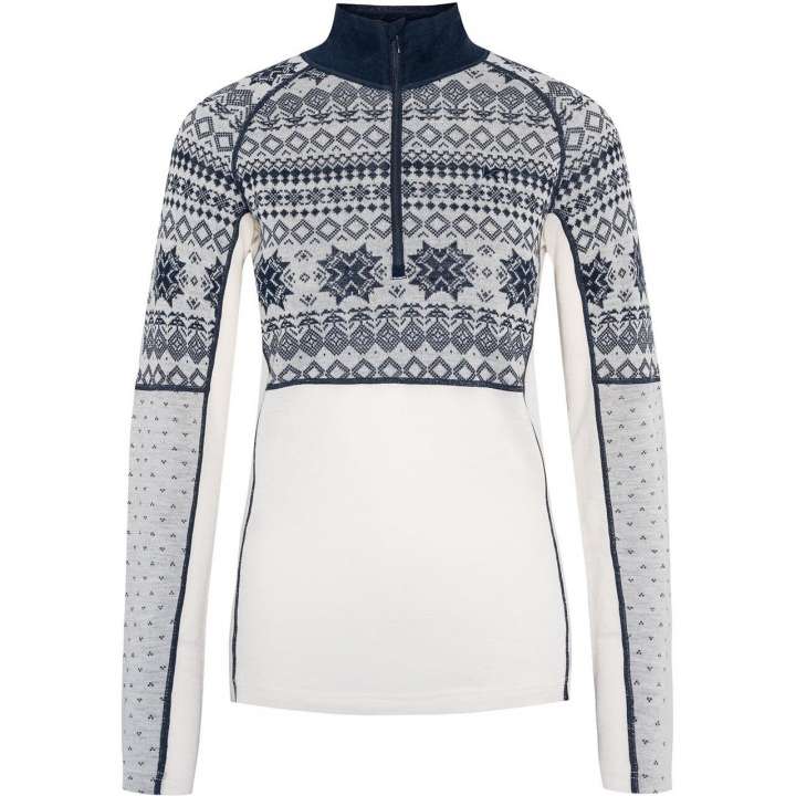 Priser på Kari Traa Womens Vilma L/S Half Zip (Hvid (OFF WHITE) Large)