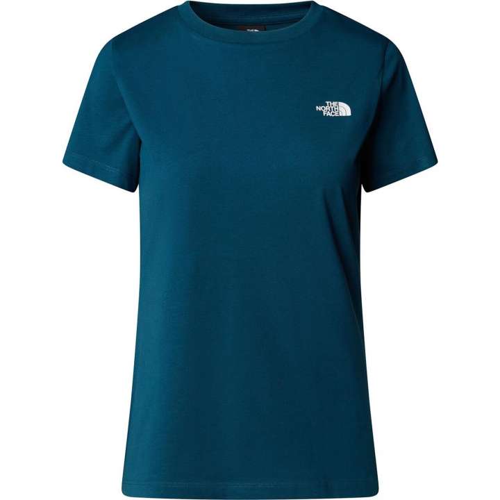 Priser på The North Face Womens S/S Simple Dome Tee (Blå (MIDNIGHT PETROL) Medium)